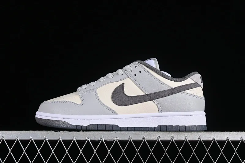 All Categories Nk SB Dunk Series Nk SB Dunk Low Low-top sneakers Nk Dunk Low "Light Carbon"​ Simple gray and white SB low-top casual sneakers FJ4188-100